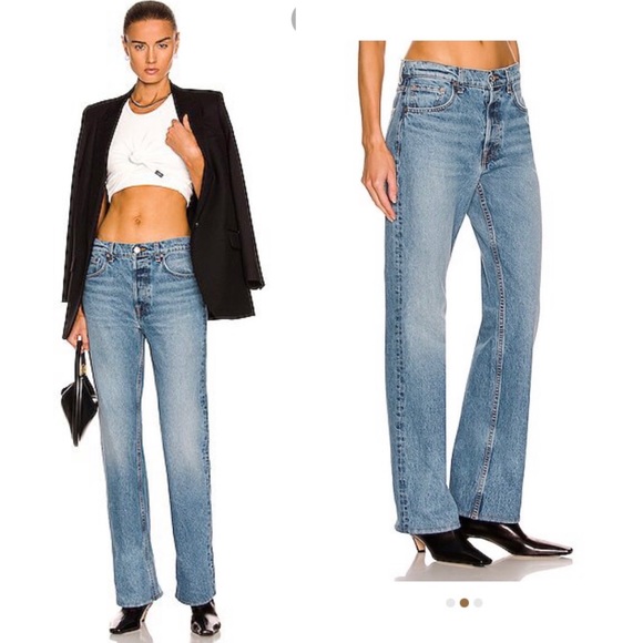 GRLFRND Denim - *Sold* GRLFRND Courtney Low Rise Boot in East River NWT size 29